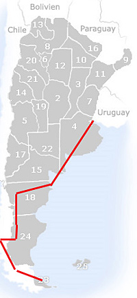 Route Patagonien
